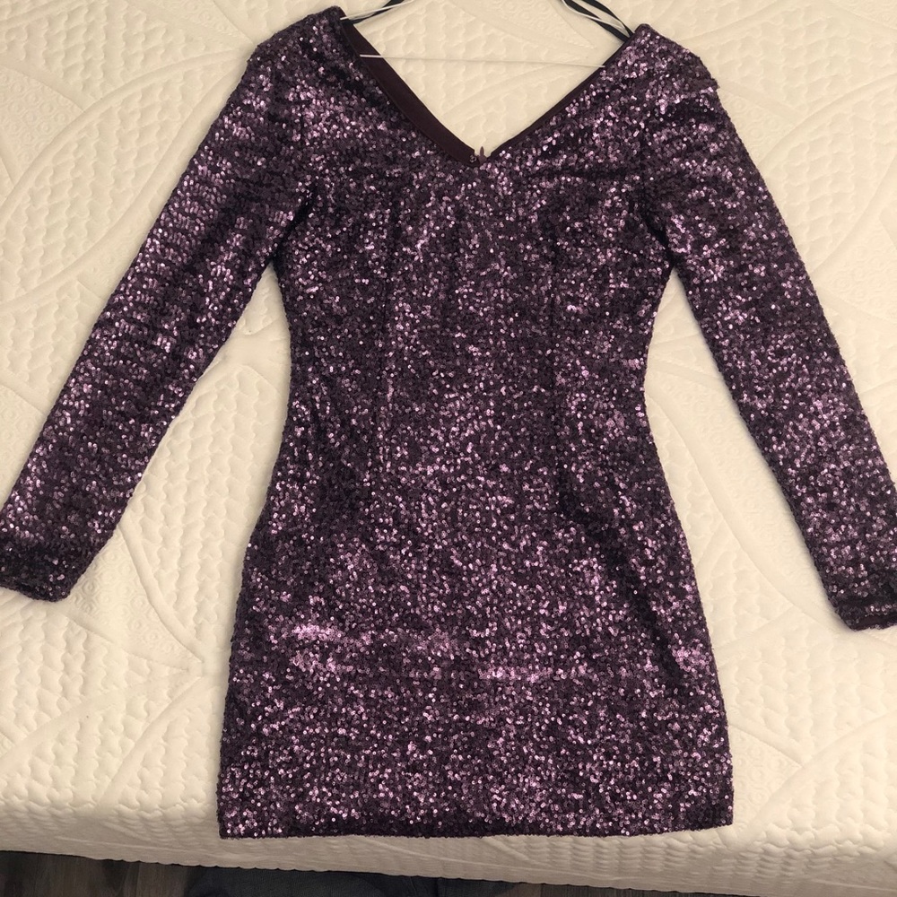 Purple Sequin Holiday dress